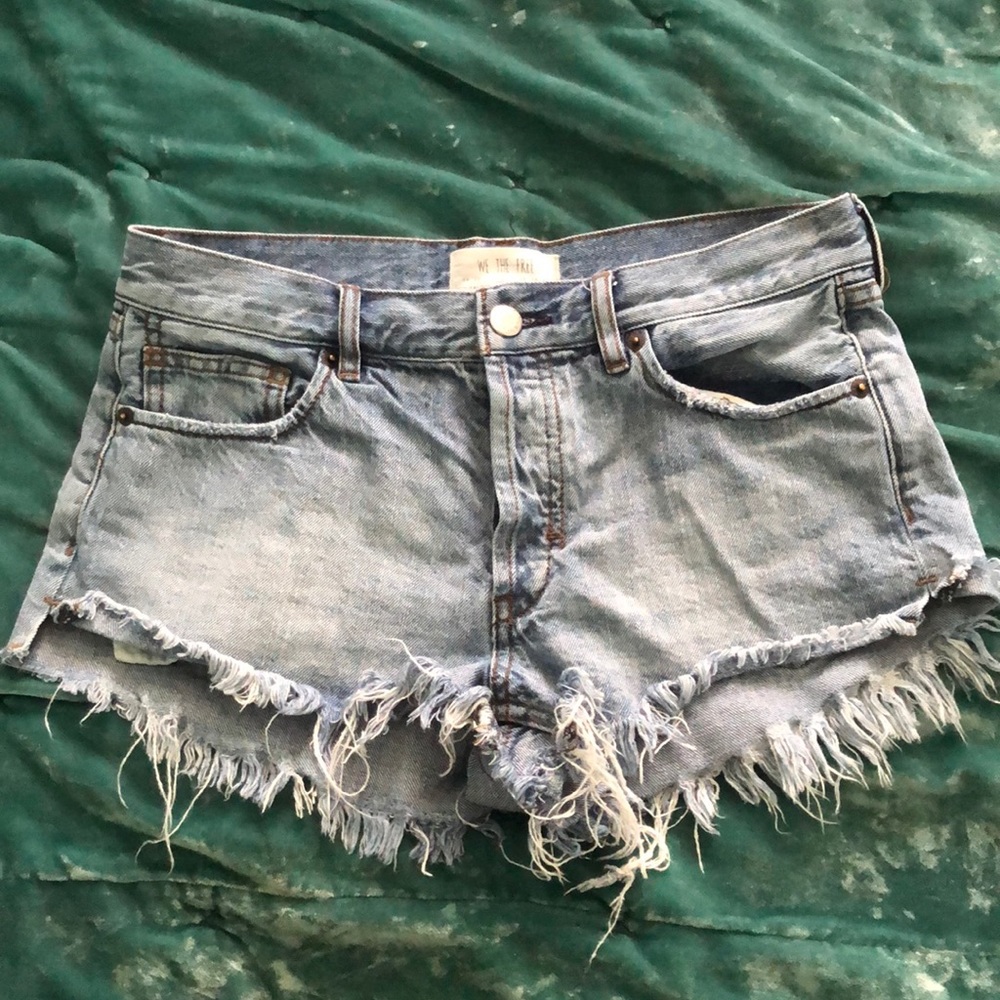 Free people denim shorts